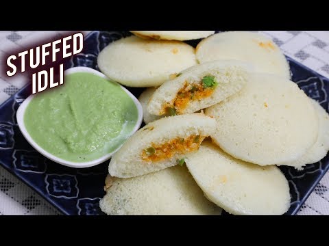 Instant Stuffed Idli Recipe | How To Make Masala Stuffed Idli | Stuffed Rava Idli Recipe By ruchi