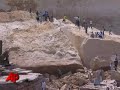 Giant Boulders Crush Egyptian Village
