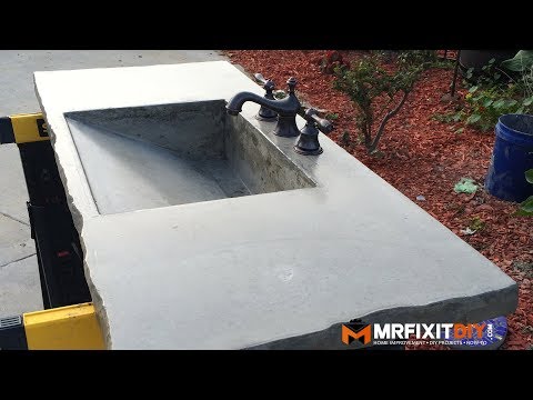 how to make your own concrete sink