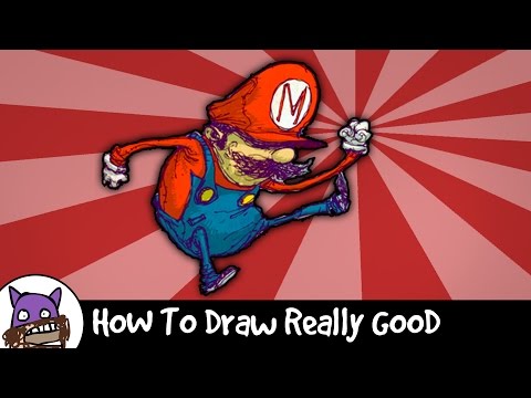how to draw a mario