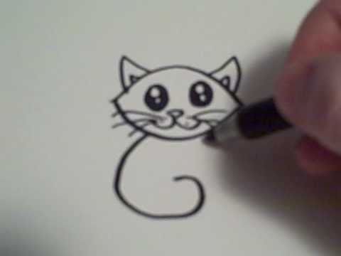 how to draw a cat