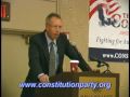 At a recent Constitution Party National Committee Meeting which was held in Newark, New Jersey, Marshall L. LaRosa, PhD gave a speech regarding the US Constitution. Professor DeRosa teaches political science at the Florida Atlantic University. Professor DeRosa is also running for the US Senate as a candiidate from Florida in 2010. His speech was titled 