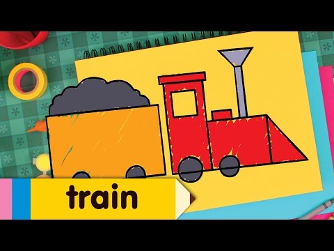 video-linktoworks-How to Draw a Train | Simple Drawing Lesson for Kids ...