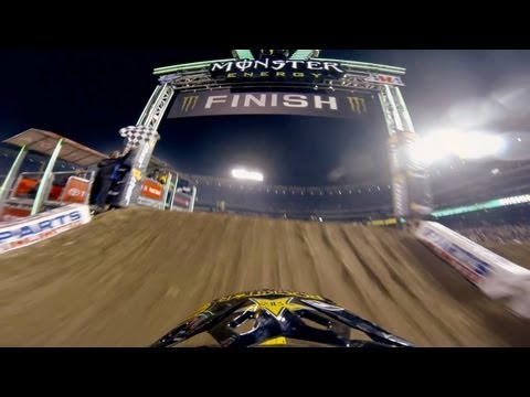 GoPro: Davi Millsaps Winning Run at Anaheim Opener - Monster Energy Supercross 2013