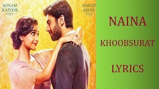 Naina – Khoobsurat Lyrics HINDI  ROM  ENG  Sona 