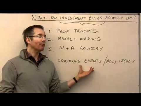 What do investment banks actually do? – MoneyWeek Investment Tutorials