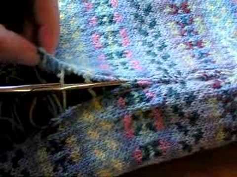 Cutting a steek, in a Knitted Fair ...