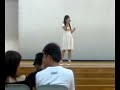 Meiqing Singing at Homecoming Day