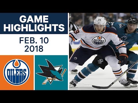 Video: NHL Game Highlights | Oilers vs. Sharks - Feb. 10, 2018