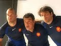 les animateurs de tf1 se pr�parent avec le xv de france !