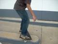 me and my friends skatebording at the gas station