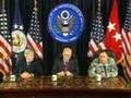 VP Cheney & General Patraeus; Press Briefing in Iraq