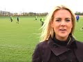 Watch Richard Keys' daughter Jemma reporting for Setanta Sports