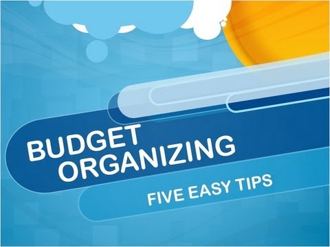 how to organize on a budget