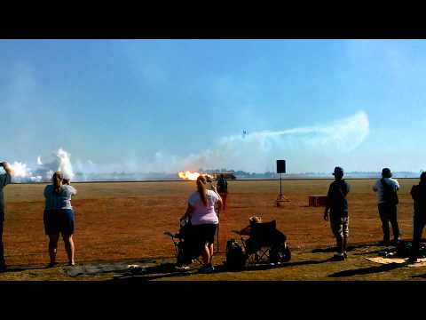 Jet bus and Franklins flying Circus at California Capital Airshow 2013