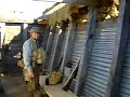 WW1 trench walk during reenactment