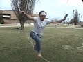 Slacklining on the campus of Shawnee State Slacklining on the campus of Shawnee State