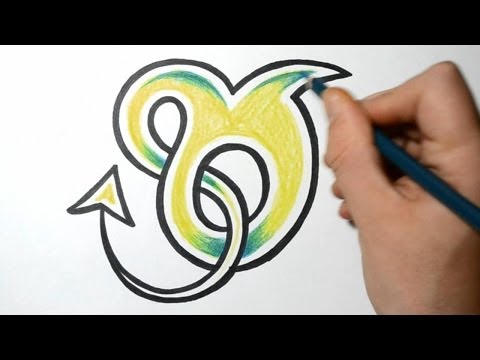 how to draw letter m in graffiti
