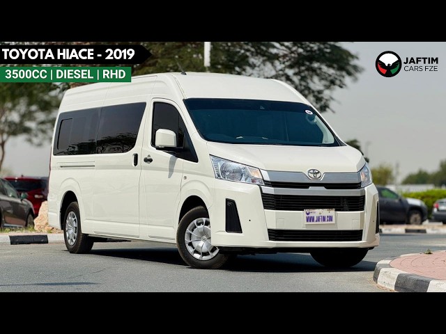 Toyota Hiace 2019 | 3.5L DIESEL ENGINE | AT | RHD | PREMIUM COMFORT SEATS | STEERING CONTROL SWITCHES | REAR VIEW video