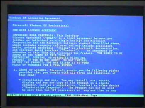Install Windows XP -Part 1