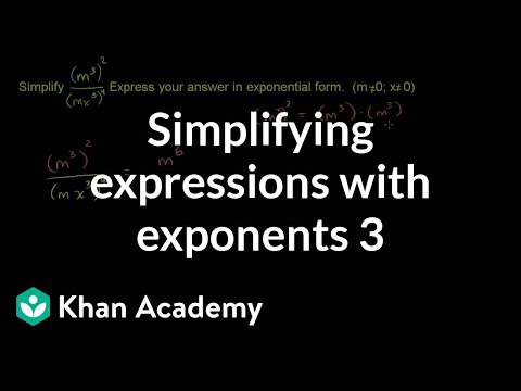 Simplifying expressions with exponents 2