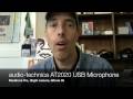 audio-technica AT2020 Microphone Test