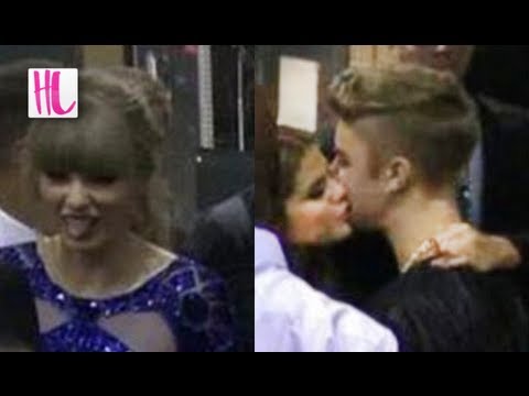 Justin Bieber Kissing Selena Gomez At Billboard Awards