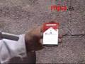 Decapado de paquete tabaco por proyeccion de abrasivo