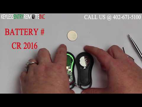 How To Replace Chrysler PT Cruiser Key Fob Battery 2001 2002 2003 2004 2005