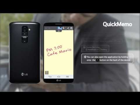 LG G2 - prezentacja funkcji QuickMemo