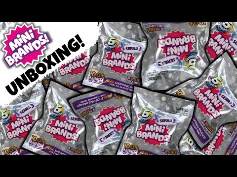 UNBOXING MINI BRANDS SERIES 3 PACKS FROM FIVE BELOW! Zuru 5 Surprise Toy Blind Bag Opening!!