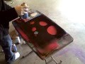 (Reverse) Spray Paint Art on Glass