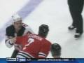 David Clarkson vs Brent Seabrook Mar 27, 2009