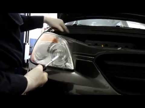 How to change the headlight on a 2010 Kia Rondo