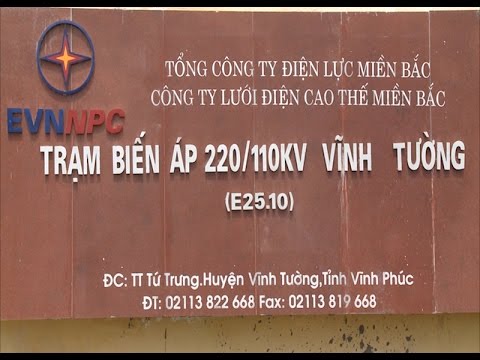 Hoàn thành công trình trạm biến áp 220/110KV Vĩnh Tường 