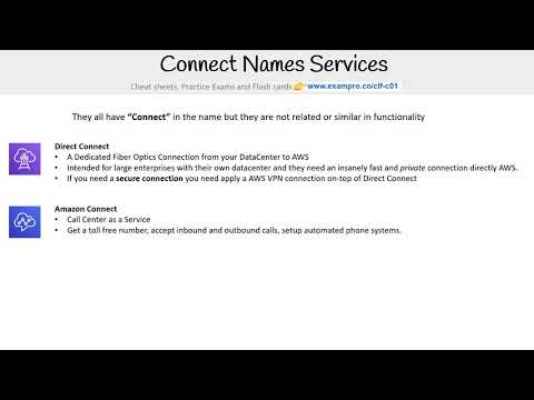 CLF-C01 — Connect Named Services