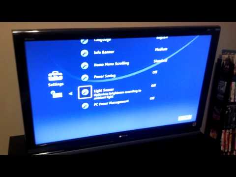 reset Sony Bravia - How to turn off ambient light adjustment, in turn repairing blinking issue on my 2008 Sony Bravia HDTV model KDL-42V4100.