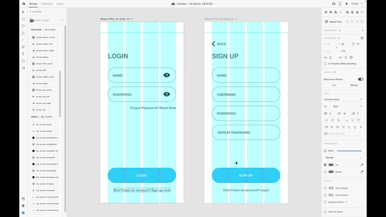 How to connect two artboards in Adobe XD