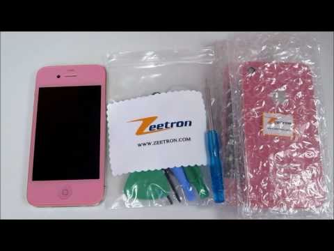 zeetron - To purchase this kit for the iPhone 4 pink, click on the link below: -http://www.zeetron.com/products/Phone-4-Color-Swap-Do-It-Yourself-Kit-%28PINK%29.html Z...