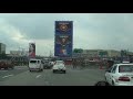 Driving south on EDSA, Quezon City, Balintawak to Cubao (Metro Manila), Philipines. Sony Handycam DCR-SR100