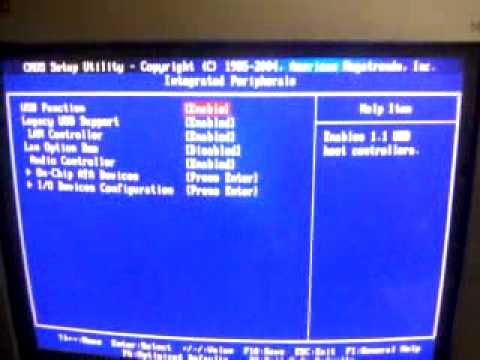 how to set cmos setting