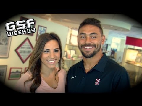 Gaffney - GetSportsFocus.com - GSF Weekly host Angela Santoro goes one on one with Stanford RB Tyler Gaffney. Coming off a big opening season win over SJSU, Tyler took...