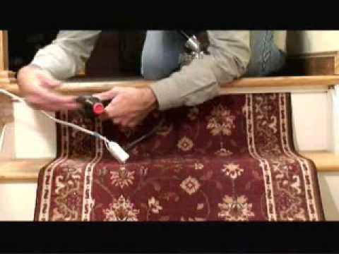 how to fasten stair runners