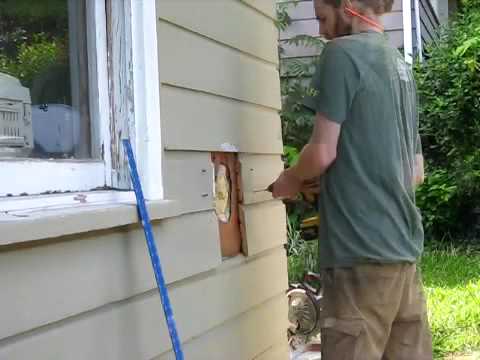 how to patch siding