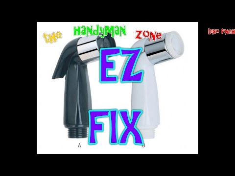 how to fix a sink sprayer