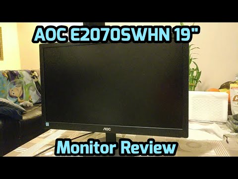 AOC E2070SWHN - Monitor de pantalla plana LED / Tamano de 20 pulgadas /  Entrada de video HDMI / VGA/ Resolucion 1600 x 900 / Brillo 200 CD / M2