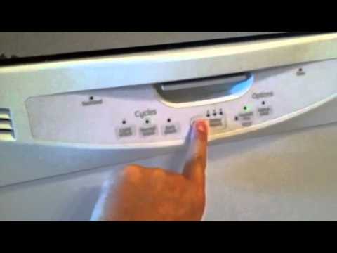 how to unlock ge triton xl dishwasher