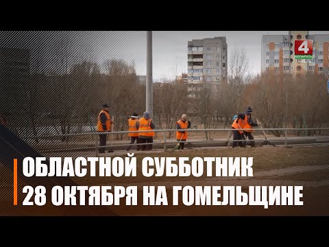 28 октября на Гомельщине пройдет областной субботник видео