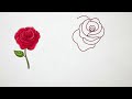 Rose How to Draw a Rose for Kids Step by Step Easy