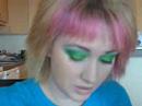 BRIGHT GREEN! Using kryolan and ben nye makeup tutorial